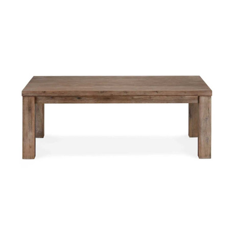 Table basse moderne rectangulaire 140 cm bois brun