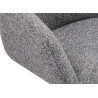 Chaises pivotantes tissu gris texturé