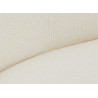 Chaises pivotantes tissu blanc texturé