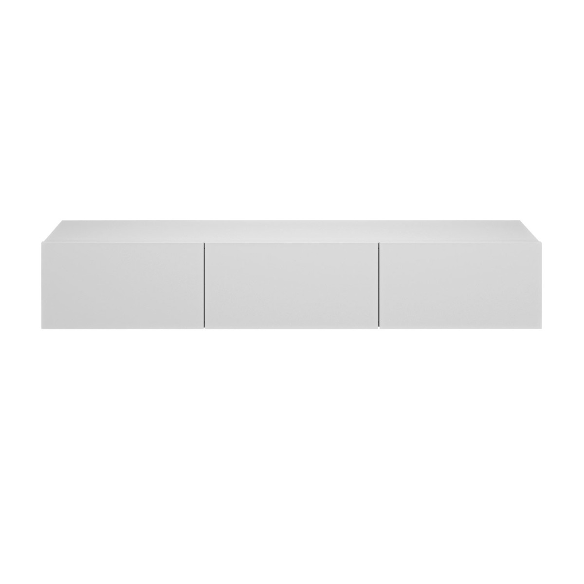 Meuble tv mural blanc 180 cm 3 portes