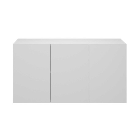 Buffet design suspendu blanc 160 cm 3 portes