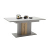 Table extensible 180-280 cm grise et chêne