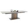 Table extensible 180-280 cm grise et chêne