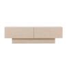 Meuble tv design beige 2 portes 160 cm