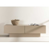 Meuble tv design beige 2 portes 160 cm