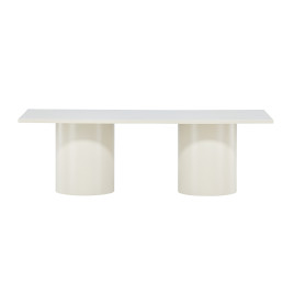 Table basse rectangulaire laqué beige 120 cm
