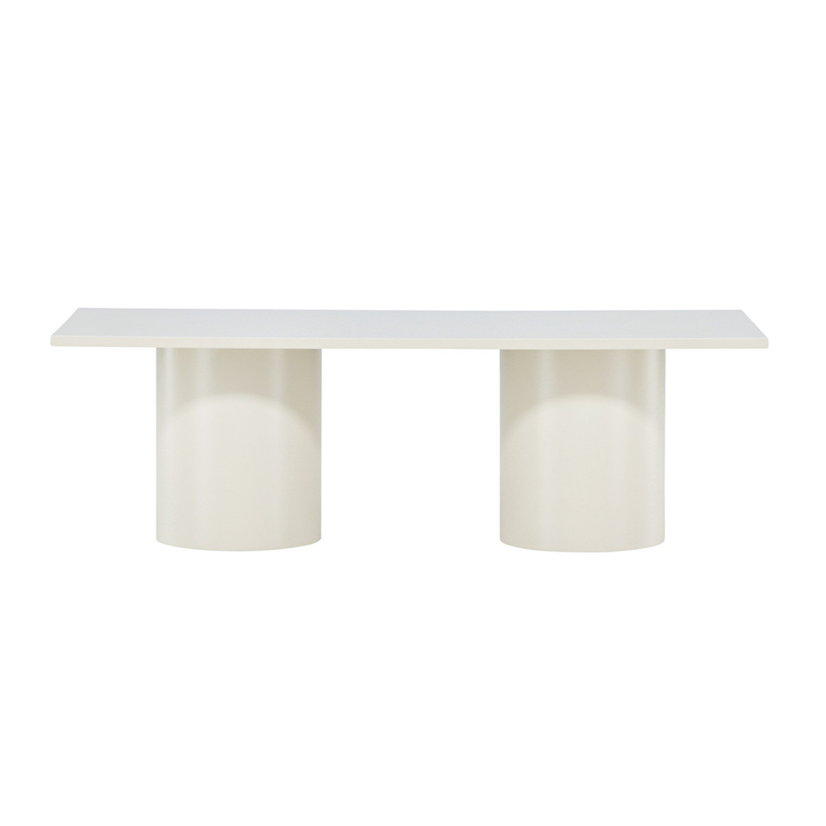 Table basse rectangulaire laqué beige 120 cm