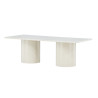 Table basse rectangulaire laqué beige 120 cm