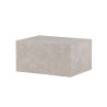 Table basse rectangulaire beige effet marbre 80 cm