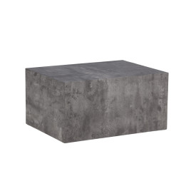 Table basse bloc gris foncé chiné 80 cm
