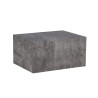 Table basse bloc gris foncé chiné 80 cm