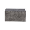 Table basse bloc gris foncé chiné 80 cm