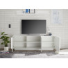 Meuble TV moderne 3 portes blanc laqué 181 cm