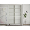 Meuble rangement haut 2 portes laqué blanc 193 cm