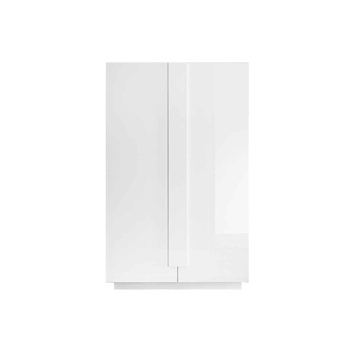 Meuble rangement haut 2 portes laqué blanc 193 cm