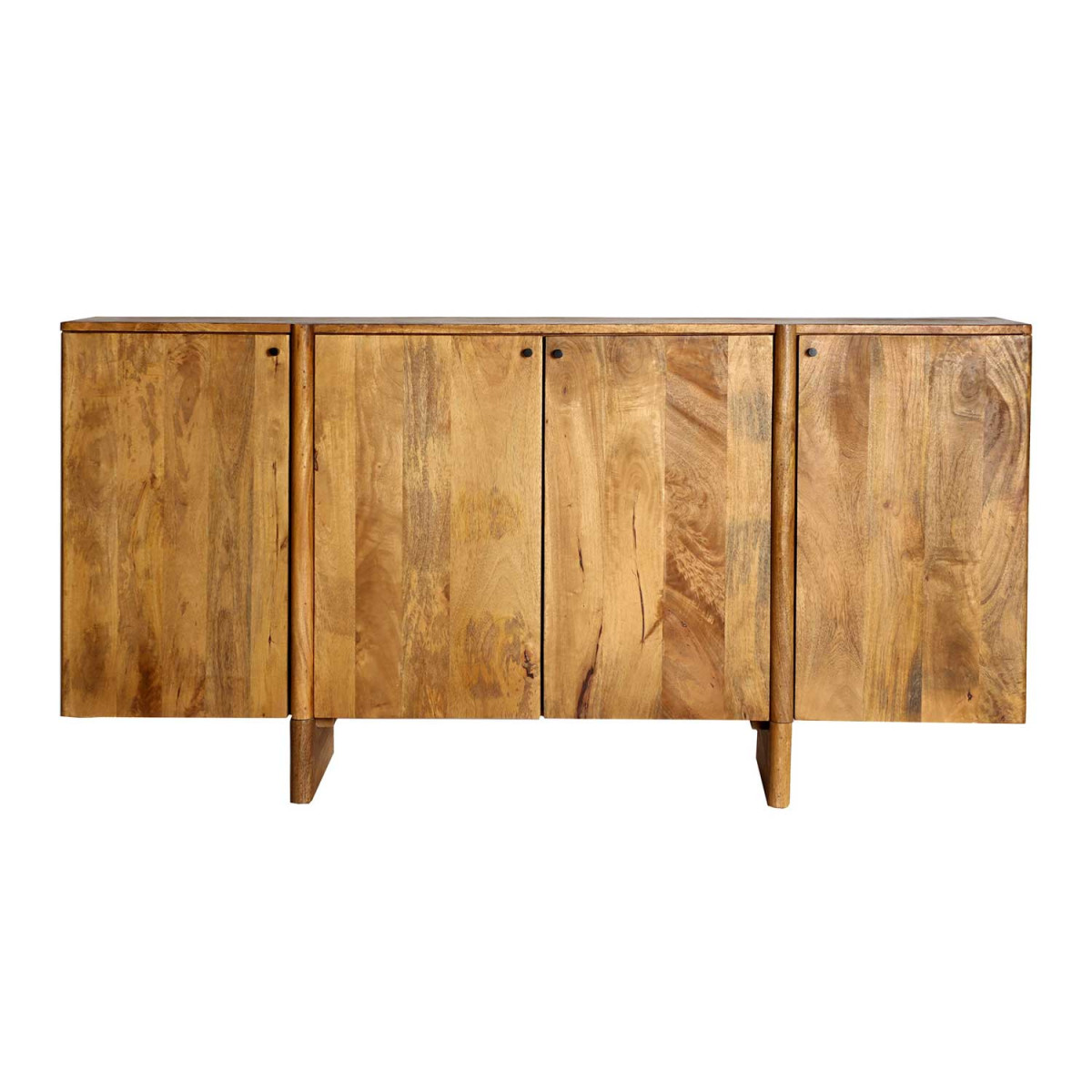 Buffet moderne manguier 4 portes 170 cm Sofia