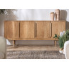 Buffet bois mindi naturel 4 portes 2m Giulia