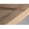 Table extensible en bois 1 allonge 160-220 cm Giulia