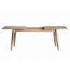 Table extensible en bois 1 allonge 160-220 cm Giulia