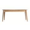 Table extensible en bois 1 allonge 160-220 cm Giulia