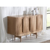 Buffet design en mindi naturel 4 portes 130 cm Giulia