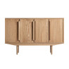 Buffet design en mindi naturel 4 portes 130 cm Giulia