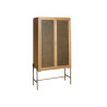 Armoire de rangement 2 portes bois de pin marron clair Diego