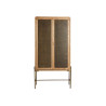 Armoire de rangement 2 portes bois de pin marron clair Diego