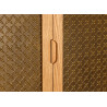 Armoire de rangement 2 portes bois de pin marron clair Diego