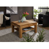 Table basse carrée en bois 70 cm