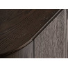 Meuble TV en bois de chêne marron et bronze 2 m Nerea