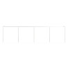 Meuble TV suspendu blanc 4 portes 183 cm Piana