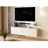 Meuble TV suspendu blanc 4 portes 183 cm Piana