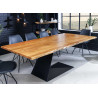 Table à manger acacia 2m et métal Wilson