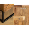Buffet haut en manguier brun serpent Snaky