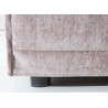 Pouf carré tissu velours taupe Tricia