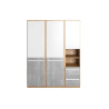 Armoire 3 portes, 2 tiroirs et 2 niches Pixel
