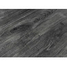 Table industrielle 180 cm imitation chêne sauvage blanchi gris Joka