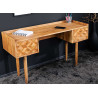 Bureau 2 tiroirs acacia miel 132 cm Yuki