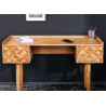 Bureau 2 tiroirs acacia miel 132 cm Yuki