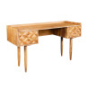 Bureau 2 tiroirs acacia miel 132 cm Yuki