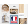 Lit moderne 180 en bois avec chevets suspendus Yuna