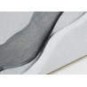Tableau mural contemporain sur toile blanc et gris 80x100 cm