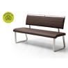 Banc simili cuir marron foncé 155 cm "SECONDE VIE"