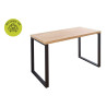 Bureau 120 cm chêne et métal noir "SECONDE VIE"