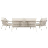 Salon de jardin en aluminium beige Sicile