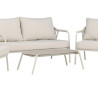 Salon de jardin en aluminium beige Sicile