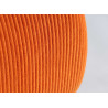 Fauteuil tissu côtelé orange Greta