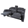 Canapé home cinéma 2 places tissu gris foncé Muse