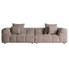 Canapé 4 places tissu bouclé marron 284 cm Libra